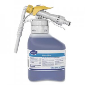 Diversey DVO101102925 Virex Plus One-Step Disinfectant Cleaner and Deodorant, 1.5 L Closed-Loop Plastic Bottle, 2/Carton