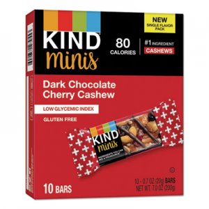 KIND KND27962 Minis, Dark Chocolate Cherry Cashew, 0.7 oz, 10/Pack