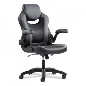 Sadie BSXVST911 9-One-One High-Back Racing Style Chair with Flip-Up Arms, Supports up to 225 lbs., Black