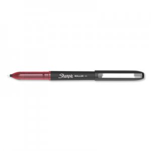 Sharpie Roller SAN2093226 Roller Ball Stick Pen, Fine 0.5 mm, Red Ink/Barrel, Dozen
