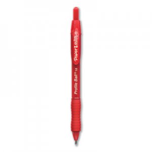 Paper Mate PAP2095454 Profile Retractable Ballpoint Pen, Bold 1 mm, Red Ink/Barrel, Dozen