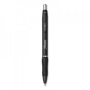 Sharpie S-Gel SAN2096193 S-Gel Retractable Gel Pen, Medium 0.7 mm, Black Ink, Black Barrel, 36/Pack