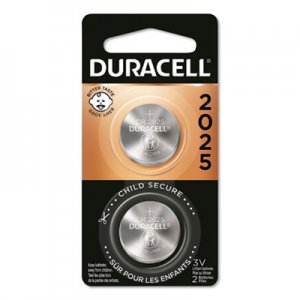 Duracell DURDL2025B2PK Lithium Coin Battery, 2025, 2/Pack