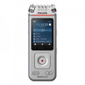 Philips PSPDVT4110 Voice Tracer 4110 Digital Recorder, 8 GB, Silver