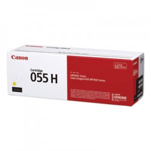 Canon CNM3017C001 3019C001 (055H) High-Yield Toner, 5,900 Page-Yield, Yellow