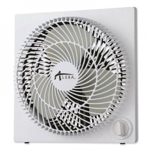 Alera ALEFANBX10B 9" 3-Speed Desktop Box Fan, Plastic, White