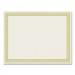 Great Papers! COS963070 Foil Border Certificates, 8.5 x 11, Ivory/Gold, Channel, 12/Pack