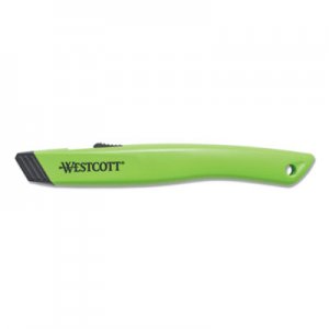 Westcott ACM16475 Safety Ceramic Blade Box Cutter, 5.5", Green