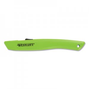 Westcott ACM17519 Safety Ceramic Blade Box Cutter, 6.15", Green
