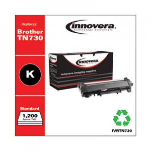 Innovera IVRTN730 Remanufactured Black Toner, Replacement for Brother TN730, 1,200 Page-Yield