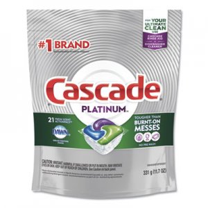 Cascade PGC80720 ActionPacs, Fresh Scent, 11.7 oz Bag, 21/Pack, 5 Packs/Carton