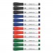 U Brands UBR3980U0012 Medium Point Low-Odor Dry-Erase Markers with Erasers, Assorted Colors, 12/Pack