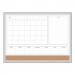 U Brands UBR3890U0001 4N1 Magnetic Dry Erase Combo Board, 24 x 18, White/Natural