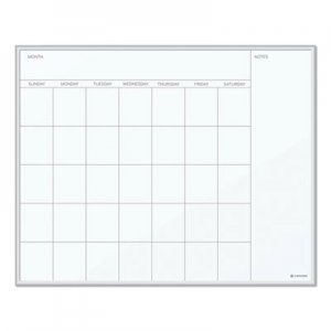 U Brands UBR361U0001 Magnetic Dry Erase Undated One Month Calendar Board, 20 x 16, White