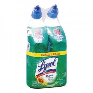 LYSOL Brand RAC98015PK Clean and Fresh Toilet Bowl Cleaner Cling Gel, Country Scent, 24 oz, 2/Pack
