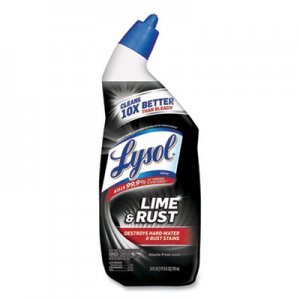 LYSOL Brand RAC98013 Disinfectant Toilet Bowl Cleaner w/Lime/Rust Remover, Wintergreen, 24 oz, 9/Carton