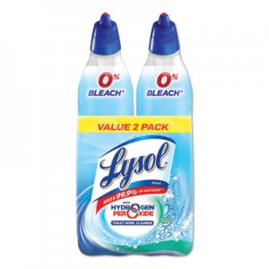 LYSOL Brand RAC96084PK Toilet Bowl Cleaner with Hydrogen Peroxide, Cool Spring Breeze, 24 oz, 2/Pack