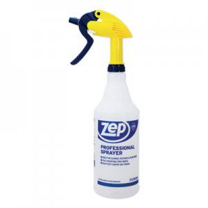 Zep Commercial ZPEHDPRO36CT Professional Spray Bottle, 32 oz, Blue, Gold Clear, 36/Carton