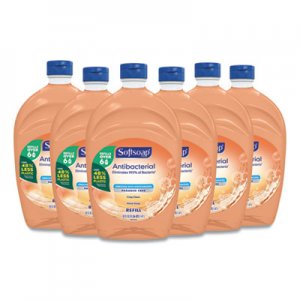 Softsoap CPC46325 Antibacterial Liquid Hand Soap Refills, Fresh, 50 oz, Orange, 6/Carton