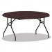 Alera ALEFT7260DMY Round Wood Folding Table, 59 Dia x 29 1/8h, Mahogany