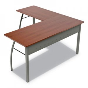 Linea Italia LITTR737CH Trento Line L-Shaped Desk, 59.13" x 59.13" x 29.5", Cherry