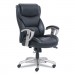 SertaPedic SRJ49416BLK Emerson Big and Tall Task Chair, Supports up to 400 lbs., Black Seat/Black Back, Silver Base