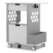 Safco SAF5202WH Mobile Storage Cart, 28w x 20d x 33.5h, White, 150-lb Capacity