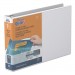 Stride STW97120 QuickFit Landscape Spreadsheet Round Ring View Binder, 3 Rings, 1.5" Capacity, 11 x 8.5, White