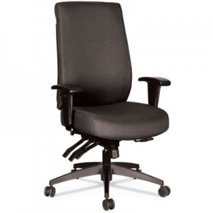 Alera ALEHPT4101 Alera Wrigley Series 24/7 High Performance High-Back Multifunction Task Chair, Up to 300 lbs, Black Seat