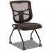 Alera ALEEL4915 Alera Elusion Mesh Nesting Chairs, Black Seat/Black Back, Black Base, 2/Carton
