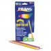 Prang DIX22112 Duo-Color Colored Pencil Sets, 3 mm, 2B (#1), Assorted Lead/Barrel Colors, Dozen