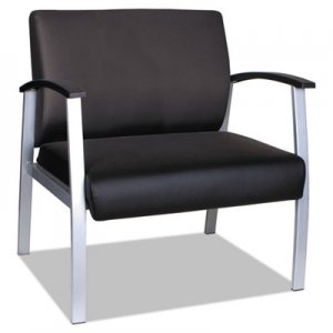 Alera ALEML2219 Alera metaLounge Series Bariatric Guest Chair, 30.51'' x 26.96'' x 33.46'', Black Seat/Black Back