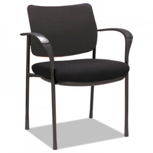 Alera ALEIV4317A Alera IV Series Guest Chairs, 24.80'' x 22.83'' x 32.28'', Black Seat/Black Back, Black