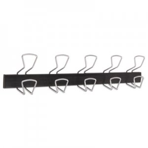 Alba ABAPMPRO5M Wall-Mount Coat Hooks, Metal, Silver, 22 lb, 29.92" x 2.95" x 6.45"