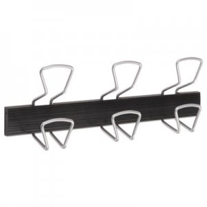 Alba ABAPMPRO3M Wall-Mount Coat Hooks, Metal, Silver, 22 lb, 18.11" x 2.95" x 6.45"