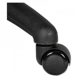 Alera ALECASTERST2 Dual Wheel Hooded Casters, B Stem, 2" Caster, Black