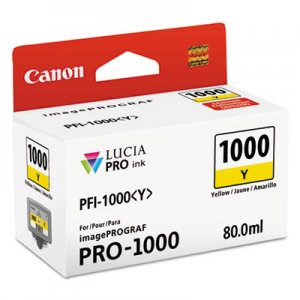 Canon CNM0549C002 0549C002 (PFI-1000) Lucia Pro Ink, Yellow