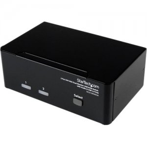 StarTech.com SV231DDVDUA 2 Port DVI VGA Dual Monitor KVM Switch with Audio & USB Hub