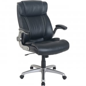 Lorell 81803 Soho Flip Armrest High-back Leather Chair LLR81803