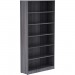 Lorell 69565 Weathered Charcoal Laminate Bookcase LLR69565