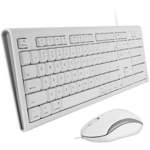Macally QKEYCOMBO Full Size USB Keyboard and Optical USB Mouse Combo For Mac