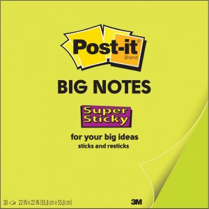 Post-it BN11G Super Sticky Big Notes MMMBN11G