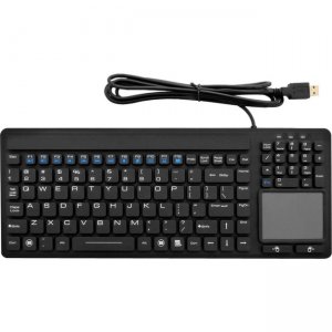 DSI KB-JH-107 Industrial Silicone Waterproof USB Keyboard Touchpad IKB107 With IP68