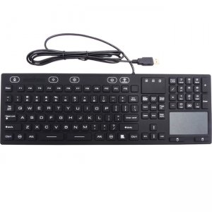 DSI KB-JH-IKB110BL Industrial Silicone Full Size LED Backlit Keyboard JH-IKB110BL With IP68