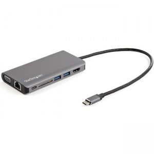 StarTech.com DKT30CHVAUSP USB-C Multiport Adapter with HDMI or VGA and Longer Attached Cable