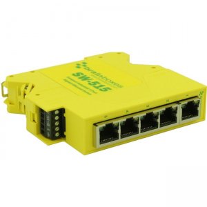 Brainboxes SW-515 Compact Industrial 5 Port Gigabit Ethernet Switch DIN Rail Mountable