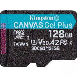 Kingston SDCG3/128GBSP Canvas Go! Plus microSD Memory Card