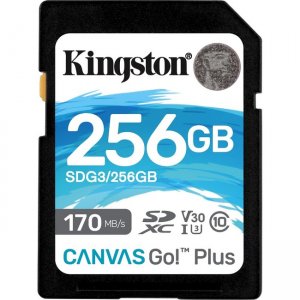 Kingston SDG3/256GB Canvas Go! Plus SD Memory Card