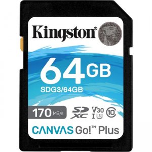Kingston SDG3/64GB Canvas Go! Plus SD Memory Card