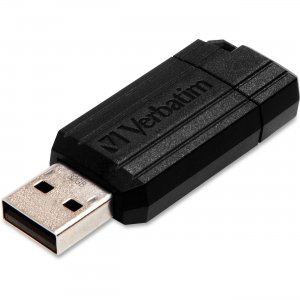 Verbatim 49064 PinStripe USB Drive 32GB - Black VER49064